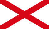 Irish flag - cross of St. Patrick